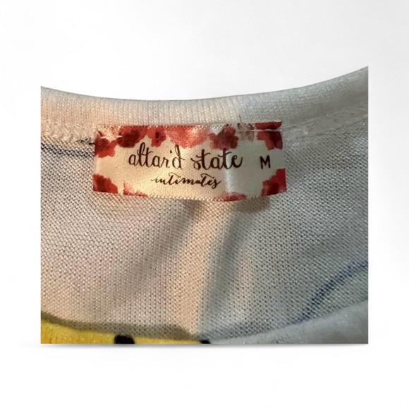 New Altar'd  State Adorable Smiley Loungewear, Size Medium - Picture 6 of 6